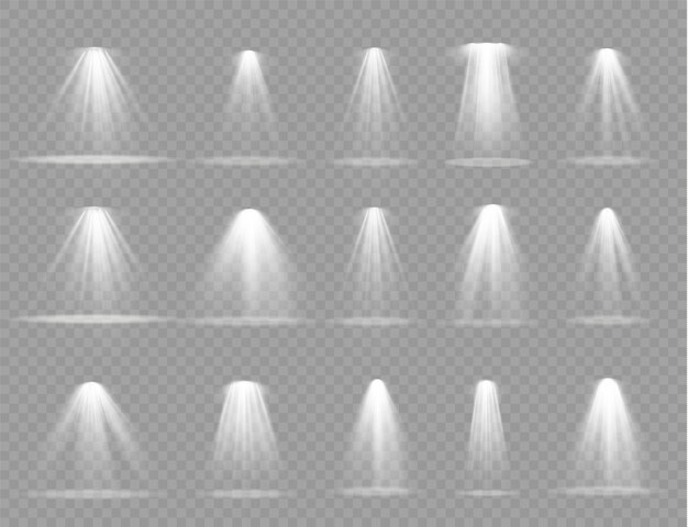 Shine vertical theater projector beam. Light sources, concert lighting, stage spotlights.