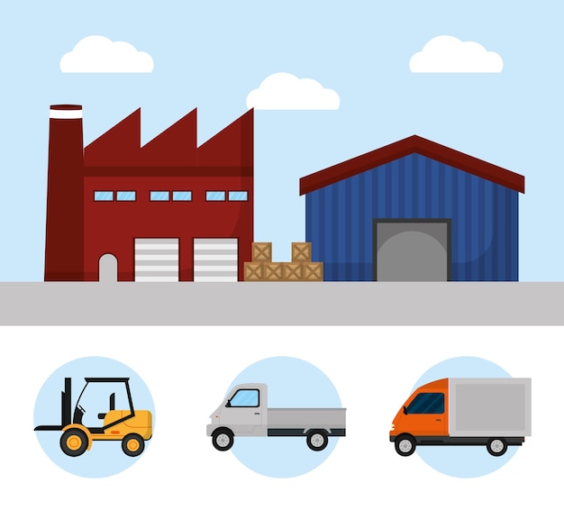 Shipping and logistics concept 
