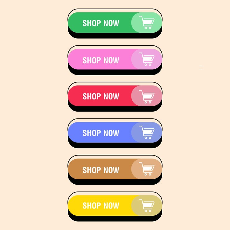 Vector shop now and order now icons vector set