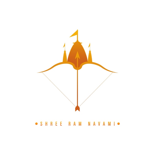 Shree Ram Navami vector illustration