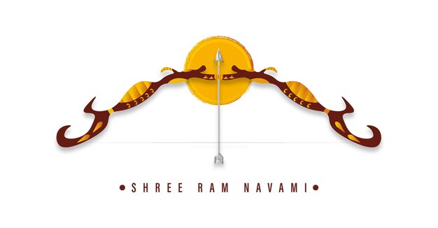 Shree Ram Navami vector illustration