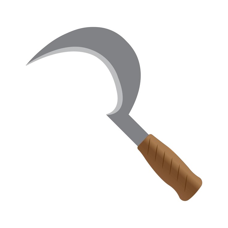 Vector sickle icon logo vector design template
