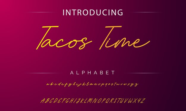 signature Font Calligraphy Logotype Script Brush Font Type Font lettering handwritten
