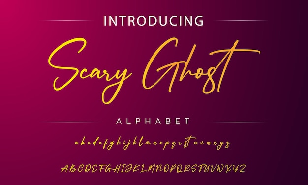 signature Font Calligraphy Logotype Script Brush Font Type Font lettering handwritten