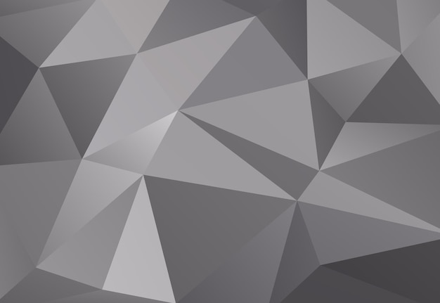 Silver geometric polygon background