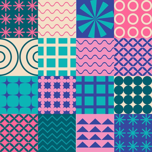 Simple abstract geometry patterns for backgrounds