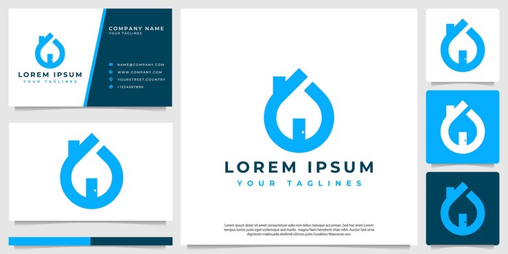 Simple abstract home logo