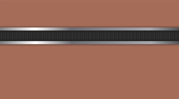 Vector simple brown background with silver and black stripes