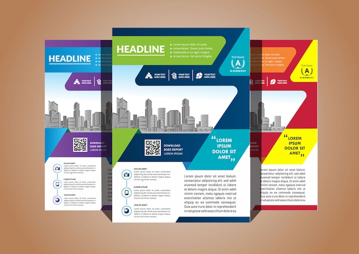 Vector simple cover layout brochure magazine catalog flyer for background