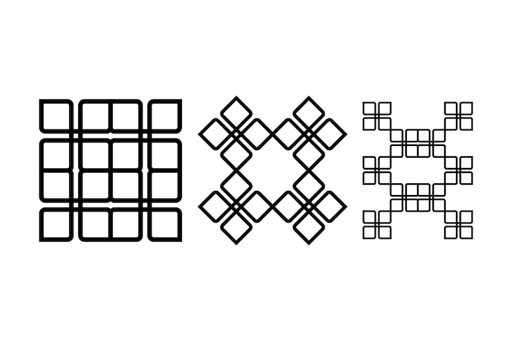 Vector simple cube element wall wallpaper vector