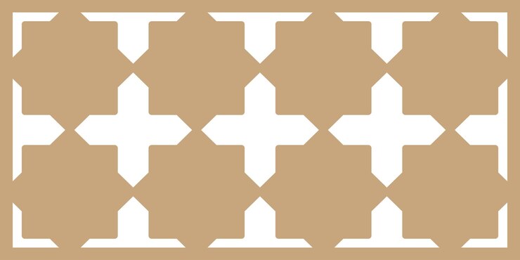 Vector simple islamic pattern background and stars for minimalist architectural decor and tiling