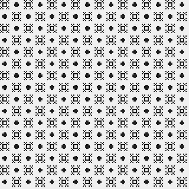 Simple pattern with monochrome geometric shapes. Useful for textile and interior design. Strict neutral style.