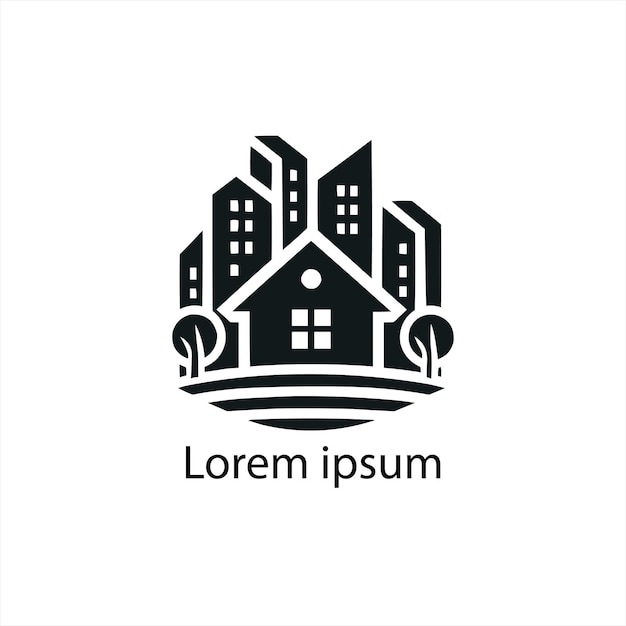 simple real estate logo design