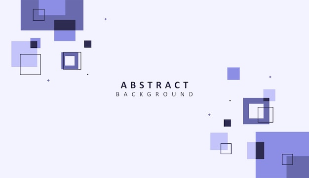 simple square shapes abstract background design with pastel cute color premium vector