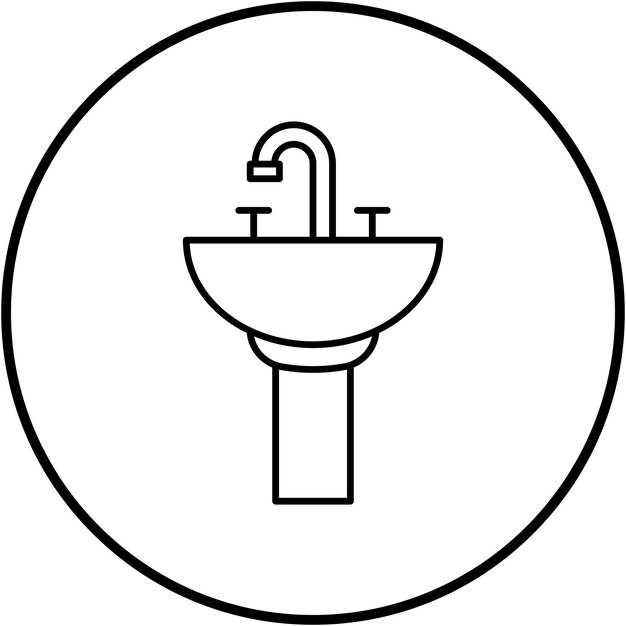 Sink icon vector image Can be used for Interior