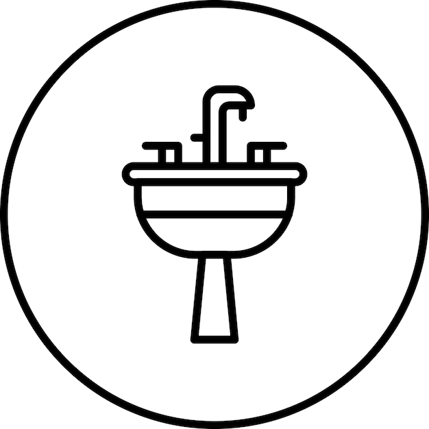 Sink vector icon illustration of Interior iconset