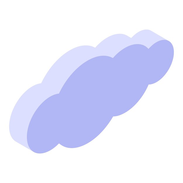 sky cloud icon isometric of sky cloud vector icon for web design isolated on white background