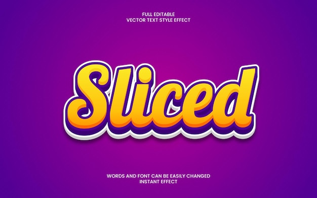 Sliced Text Effect