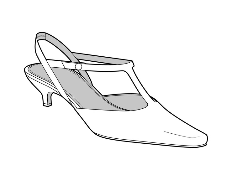 Vector slingback shoes vectors amp illustrations