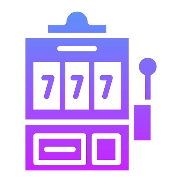 Slot Machine vector icon illustration of Entertainment iconset
