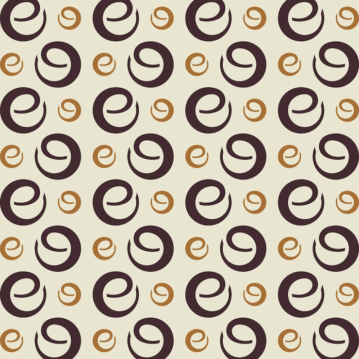 Vector small e letter modern seamless pattern vector illustration abstract background