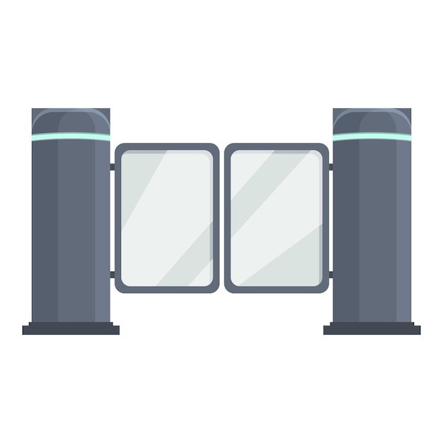 Smart gate icon Cartoon and flat of Smart gate vector icon for web design isolated on white background