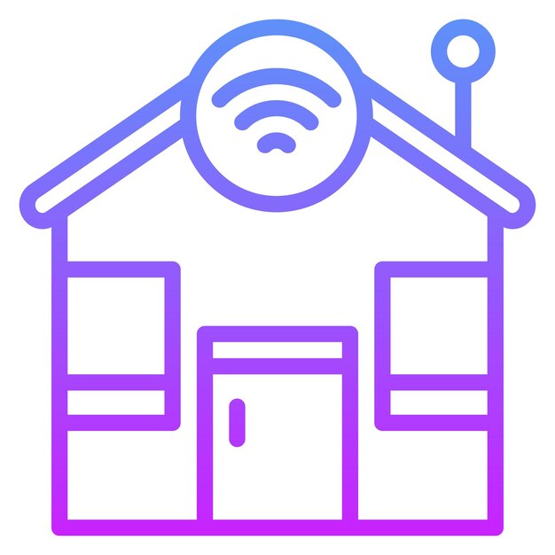 Smart Home vector icon illustration of Smart Home iconset