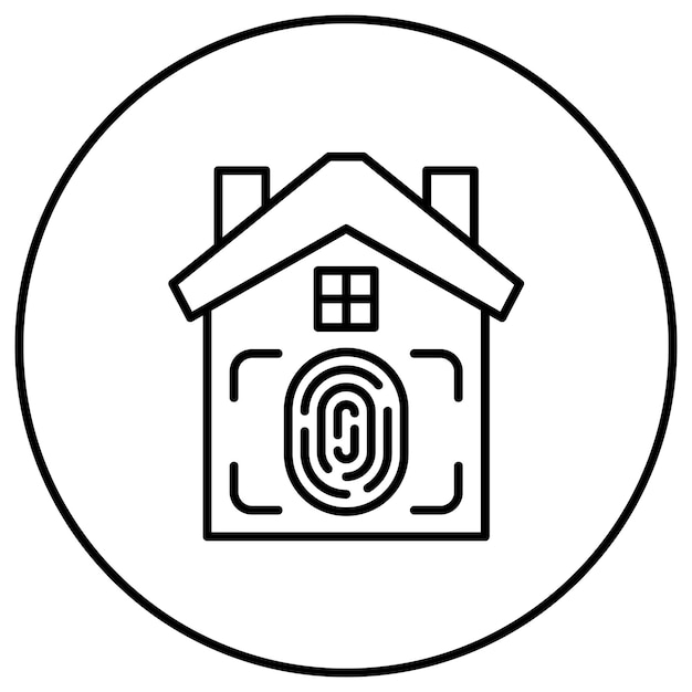 smart identification icon vector image can be used for smart home