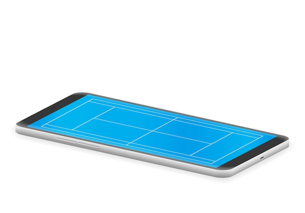 Smart phone tennis court