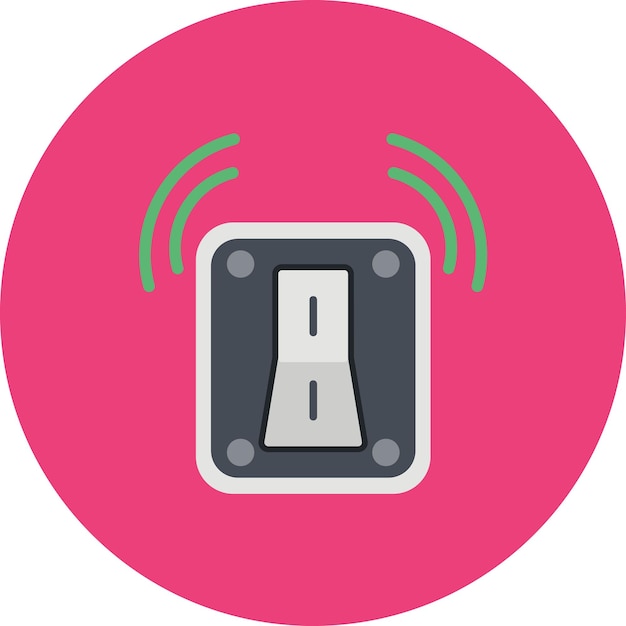 smart switch flat illustration