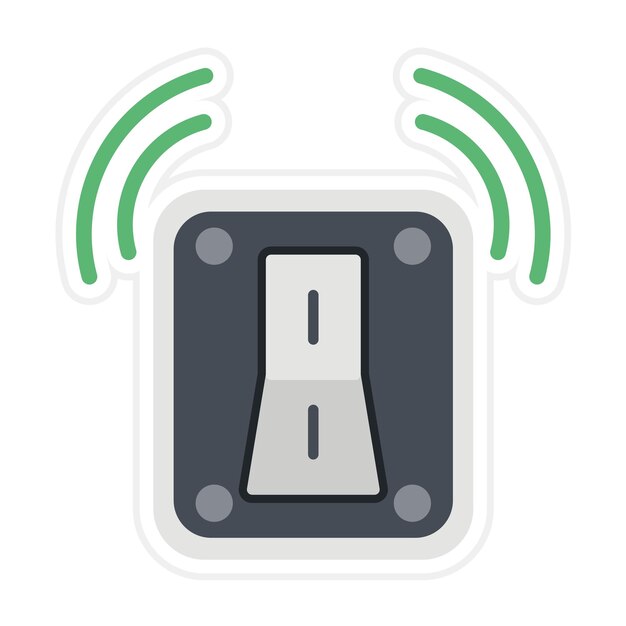 smart switch icon vector image can be used for smart home