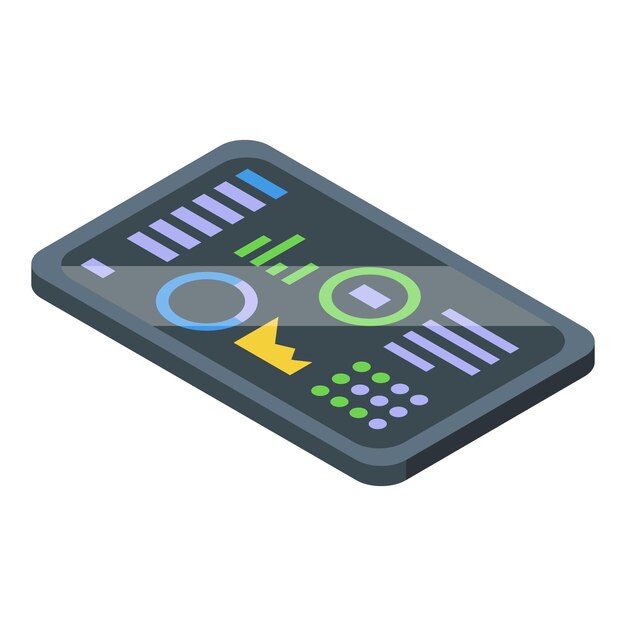 Smartphone showing statistical charts for financial analysis and trading