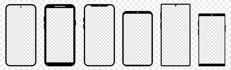 Vector smartphones with transparent screens