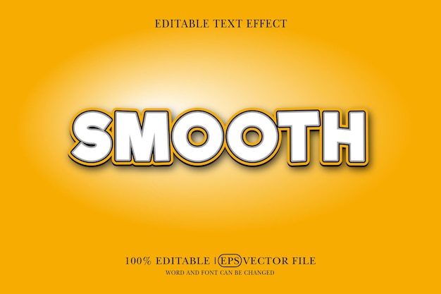 smooth title background editable text effect 3d text template