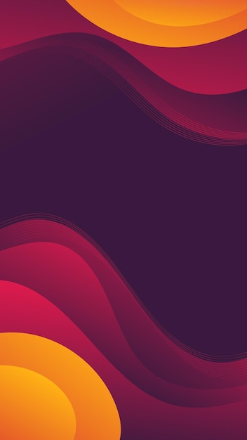 Smooth vertical waves for trendy flyers