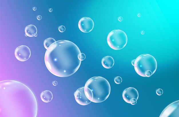 Soap bubble fly in the sky