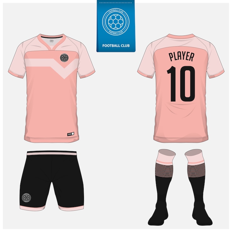 Vector soccer jersey or football kit template design