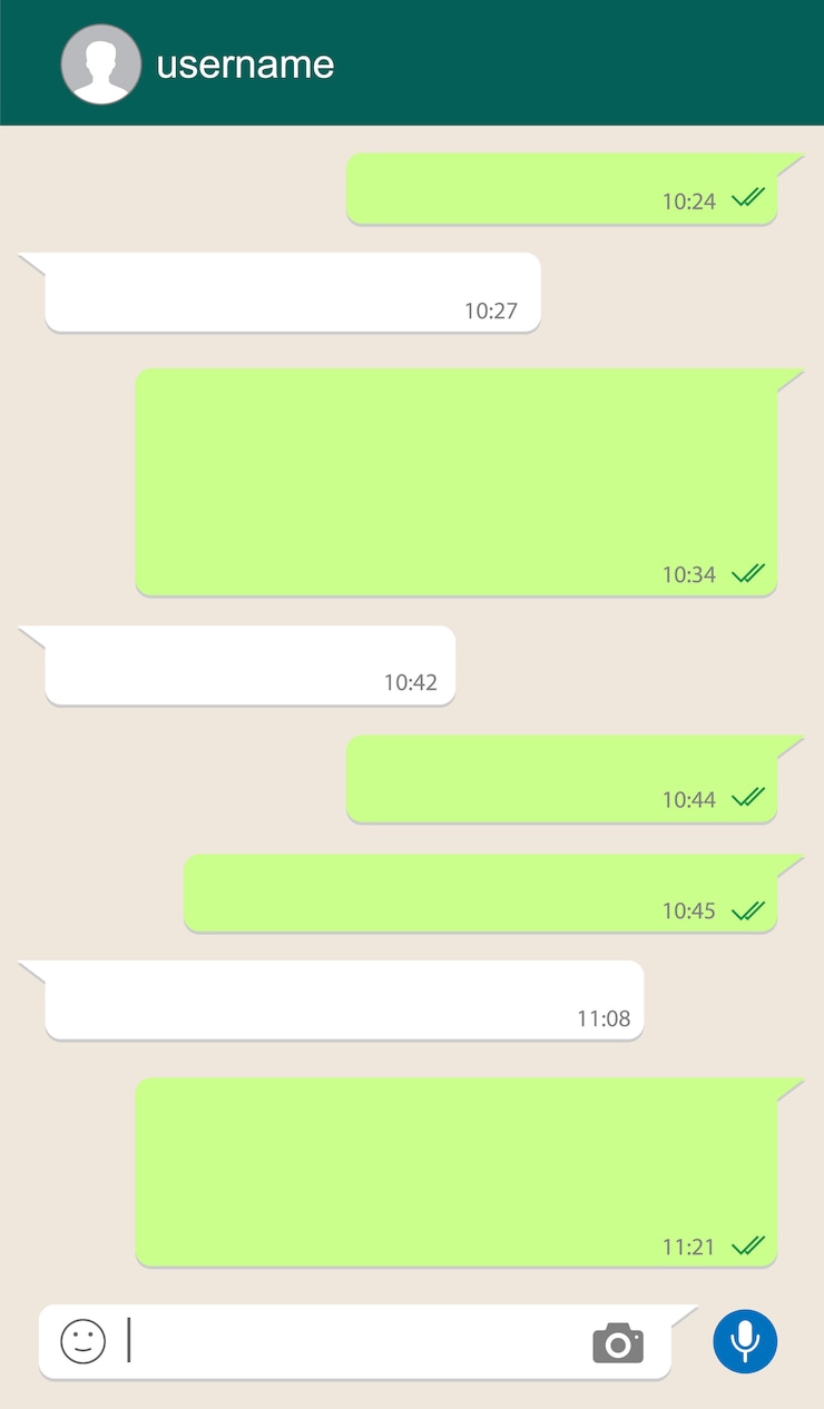 Social network chatting window. 
