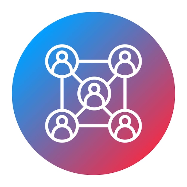 Social Ties icon vector image Can be used for Social Relationship