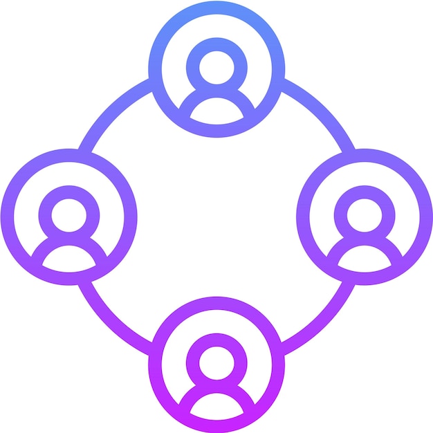 Socializing vector icon illustration of Networking iconset