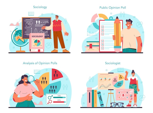 Sociologist concept set scientist study of society pattern of social
