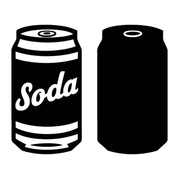 Soda silhouette image