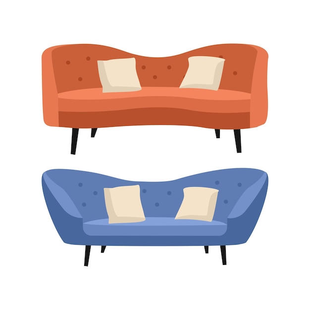 Sofa Illustration Styles