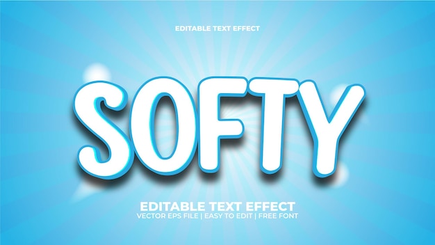 soft editable text effect