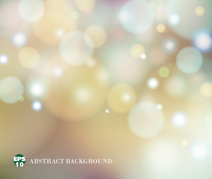 Vector soft light of abstract blur bokeh background on sweet 