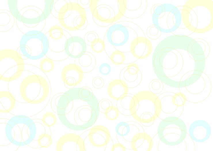 Soft spot background with many circular yellow and cyan