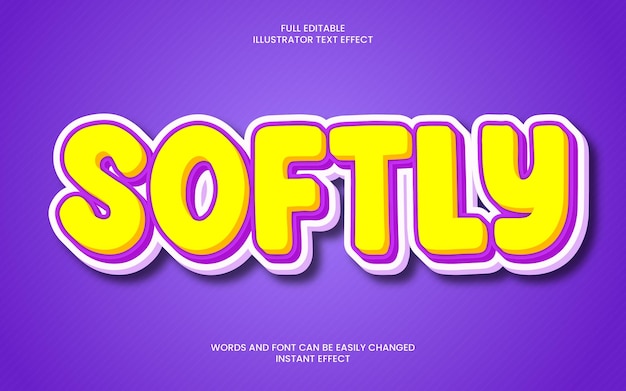 Softly Text Effect