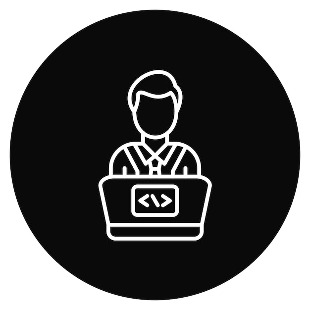 Software Engineer icon vector image Can be used for Mobile App Development