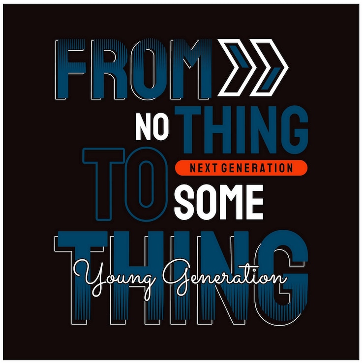 Vector something quotes and motivated typography design in vector illustration tshirt and other uses