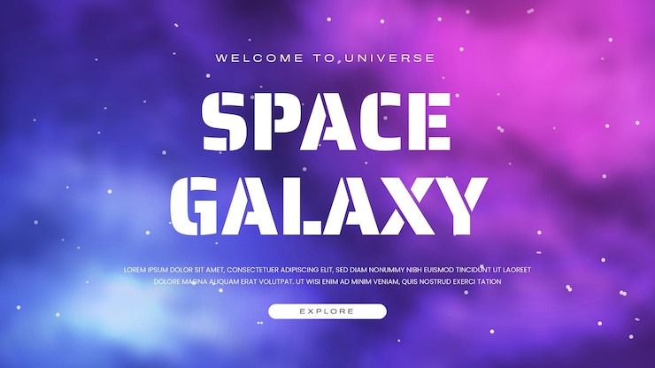 Vector space galaxy background